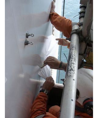 Application with squeegees