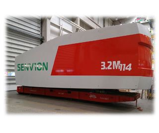 Customized logos on different parts of nacelles