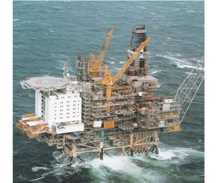 Oilrig BRAGE, North Sea operated by Equinor
