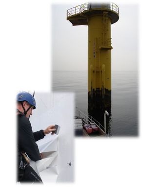 Patching offshore towers with ORCA Mactac HT Film